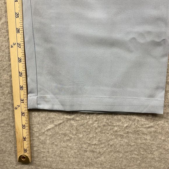 Short Par 4 Pants Mens 38x32 (41x32) Preppy Performance Golf Stretch Blue‎ Chino - Picture 8 of 15